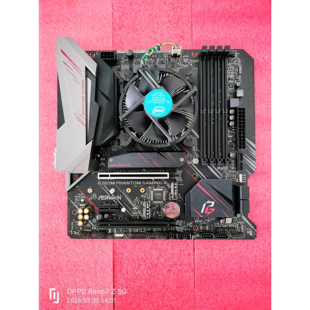 ชุดเซ็ต CPU I5-9500F พร้อมบอร์ด ASRPCK B365M PHANTOM GAMING 4  สภาพสวย