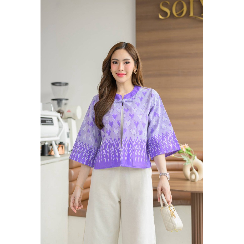 เสื้อคลุมผ้าฝ้าย เสื้อคลุมสีดำ เสื้อคลุมใส่สบาย รูปที่ 8