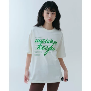maison KEEPS | The Oversized Letter Tee | เสื้อยืด ทรง oversized | มีให้เลือก 2 Size อก 44" และ 48''