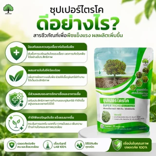 ซุปเปอร์ไตรโค ตราเทพมงคล แพ็ค 10 ซอง ไตรโคเดอร์มา ป้องกัน กำจัดเชื้อราและโรคพืช ขนาด 500 กรัม ชนิดผง