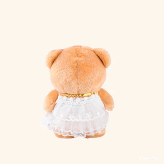 พวงกุญแจเจ้าหญิงชุดขาวน้องเนย (Butterbear Princess Dress Keychain)
