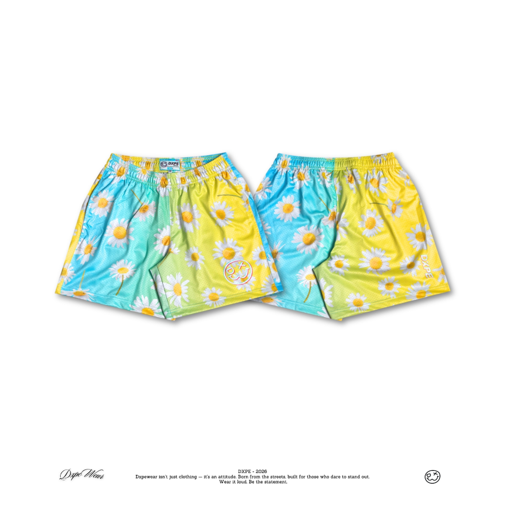 กางเกงขาสั้นสไตล์สตรีท DXPE Lime Daizy Collection กางเกงบาส