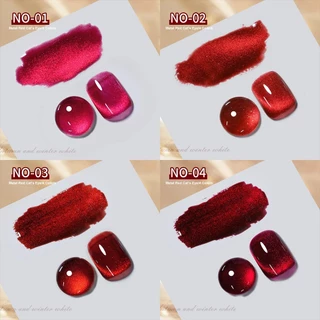 สีลูกแก้วแคทอายโทนแดง XEIJAYI โทนสีสวย ขนาด 10ml. สินค้าพร้อมส่ง