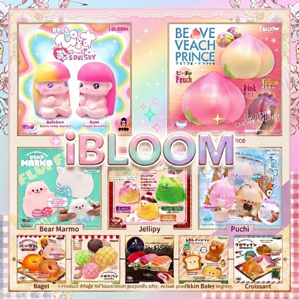 พร้อมส่ง เคลียสต็อก❗️ iBloom Squishy สกุชชี่ ไอบลูม แท้💯🇯🇵