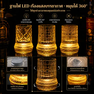 แก้ววิสกี้ แก้ววิสกี้หมุนได้ แก้วน้ำดื่ม หมุนได้ เนื้อคริสตัล ใส สวย ทนทานคุณภาพสูง แพ็คอย่างดี