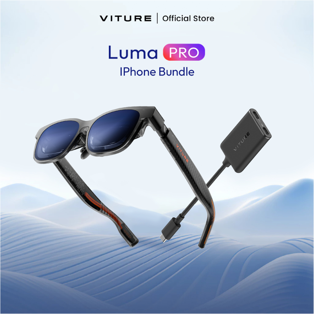 VITURE Luma Pro + USB-C Adapter Bundle- 3DoF with Spacewalker 3D รองรับ lPhone15/16/17,Nintendo