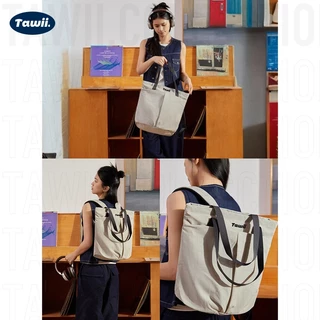 Tawii. กระเป๋าเป้ ไนลอน Unisex Backpack เป้เดินทาง กระเป๋าคอม 18L กระเป๋า สามารถถือด้วยมือได้