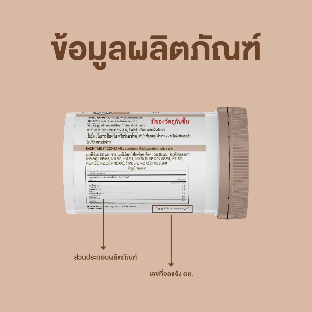 Swisse Magnesium Glycinate ​สวิสเซ แมกนีเซียม ไกลซิเนต​ thumbnail 4
