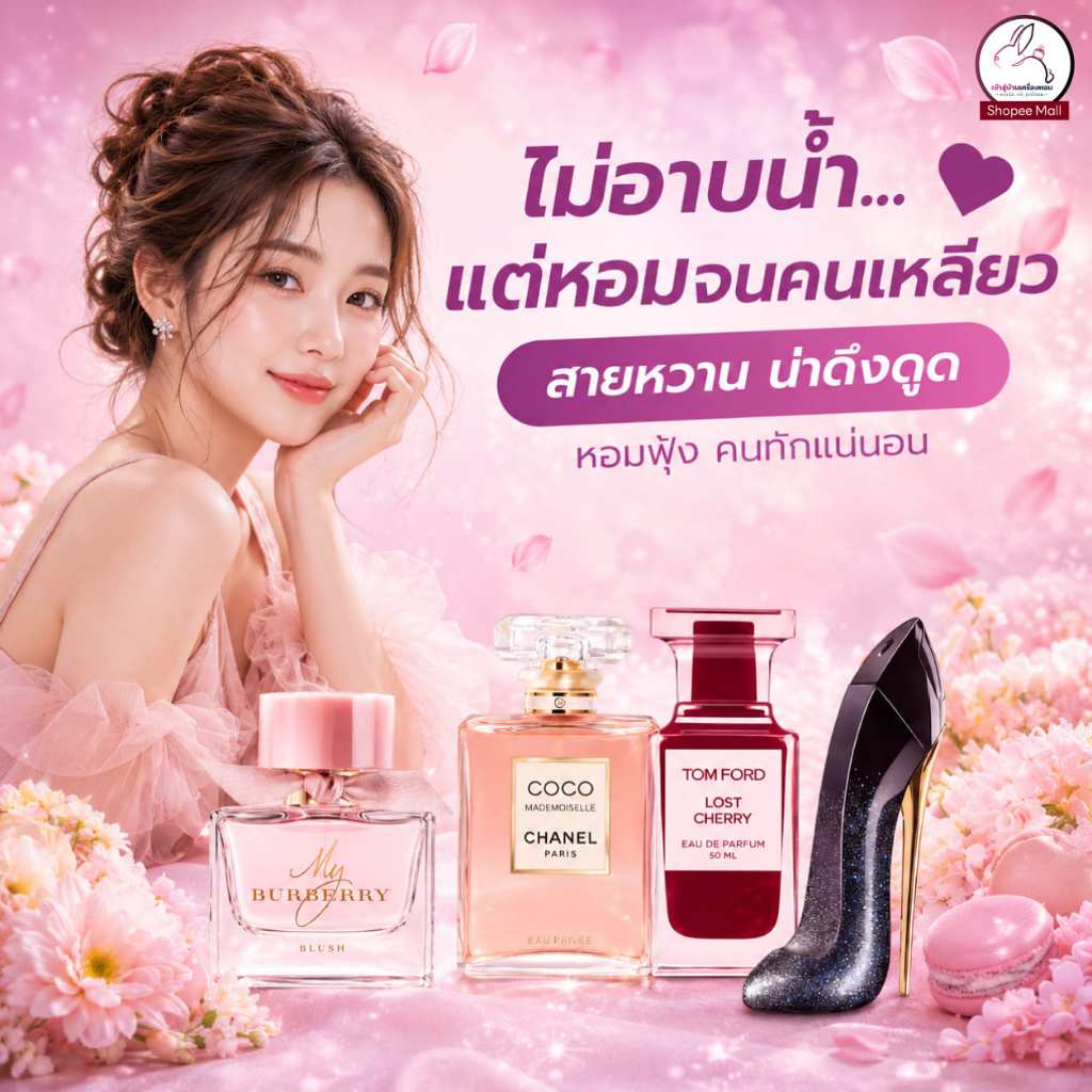 น้ำหอมสีชา [หอมหวาน / น่าดึงดูด] หอมจนคนเหลียว หอมฟุ้งจนคนทัก สีชาออยล์ Seecha oil perfume ขนาด 50 ml