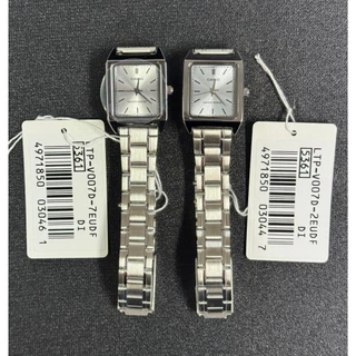 Casio นาฬิกาข้อมือผู้หญิง รุ่น LTP-V007D-1EUDF / LTP-V007D-2EUDF / LTP-V007D-4EUDF / LTP-V007D-7EUDF Lady Watch Quartz