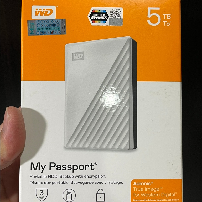 External Harddisk 4-5TB EXT HDD 2.5'' WD MY PASSPORT USB 3.0/2.0  ( ฮาร์ดไดรฟ์แบบพกพา )