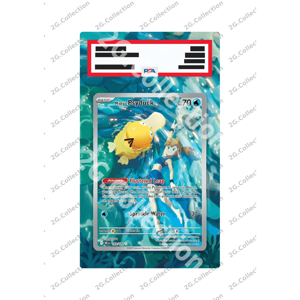 Full-Art Misty's Psyduck #193(เฉพาะตัว Art ไม่รวมการ์ดและกรอบ)