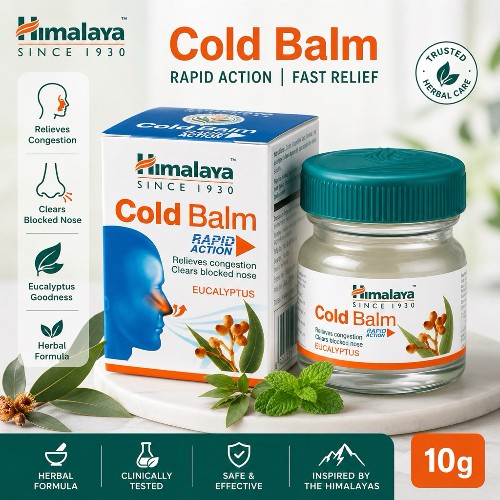 Himalaya Cold Balm 10g แก้หวัด 10 กรัม มีเก็บเงินปลายทาง promotion deal exp 09/2027