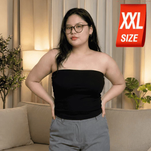 CHOTY เกาะอกยาว ไซส์ XXL เกาะอกสาวอวบ ผ้าเรย่อน พลัสไซส์ เสื้อผ้าสาวอวบ บิ๊กไซส์ CHOTYSHOP Plussize สินค้าผลิตไทย KXL