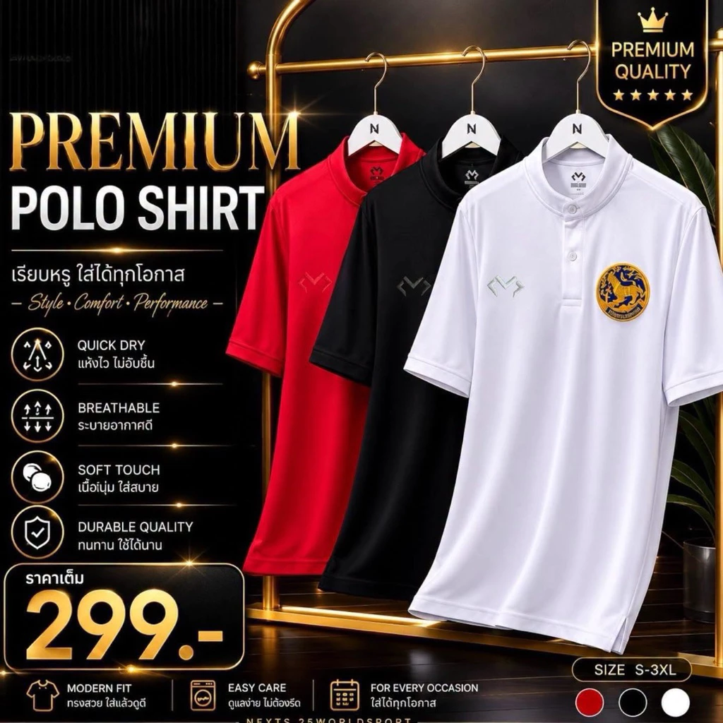 เสื้อโปโล MA-I รุ่น 2601 Classic Elite เรียบหรู