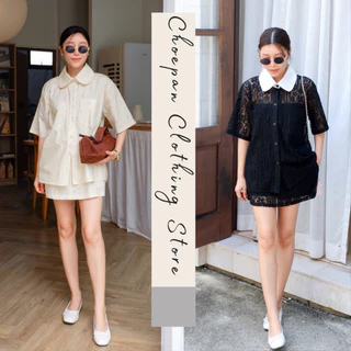 Top10 DAISY เสื้อ+กระโปรง รวมงานเซทคอบัว ใส่ไปเที่ยวไปคาเฟ่ กระโปรงมีซับในเป็นกางเกง CARDIGAN_NISTA