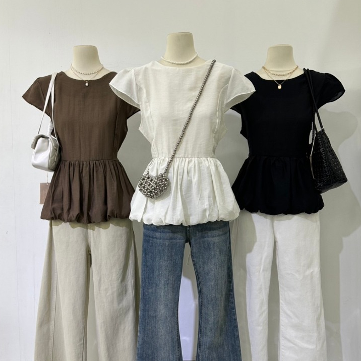 เสื้อทรงตุ๊กตาสุดคิวท์ ดีเทลจึ้งมากแม่ เสื้อรุ่น M2232