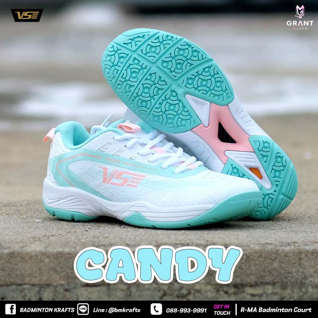 รองเท้าแบดมินตัน Venson VS1100 (Candy) - Green