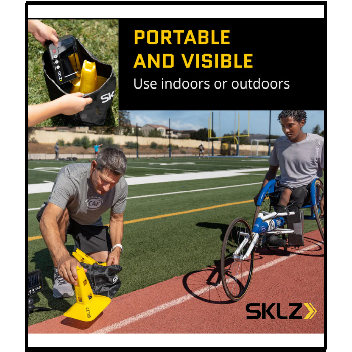 SKLZ Speed Gates ประตูจับเวลาวิ่ง เซนเซอร์อัตโนมัติ จับเวลาสปรินต์ ซ้อมความเร็ว ฟุตบอล กรีฑา สำหรับโค้ช นักกีฬา — صورة 3