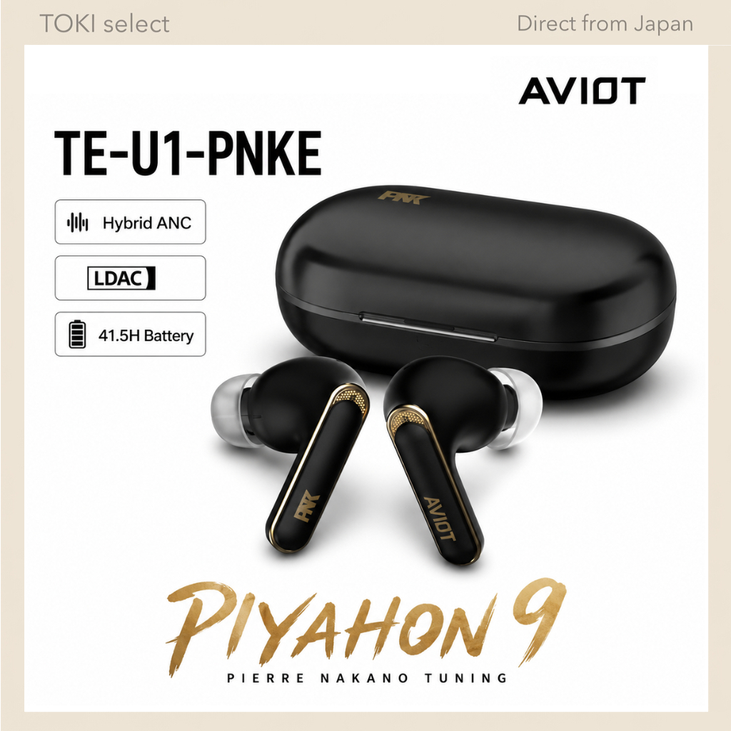 AVIOT TE-U1-PNKE True Wireless Earbuds Hybrid ANC LDAC Bluetooth 5.3 PIERRE NAKANO