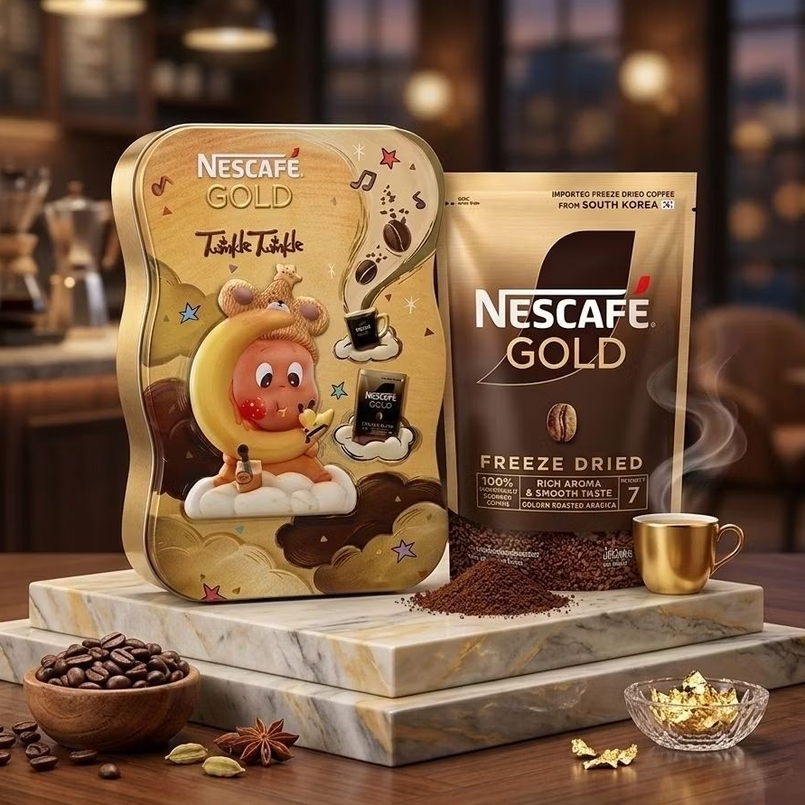 Nescafe เนสกาแฟ โกลด์ ฟรีซดราย ริช อโรมา&สมูท กาแฟสำเร็จรูป 100กรัม+กล่องเนสกาแฟ 1ใบ