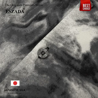 เสื้อฮาวายพรีเมียมผ้าไหมญี่ปุ่นลาย ไลก้า (H265) Eszada-the Original Premium Hawiian Shirt Made of Japanese Silk.