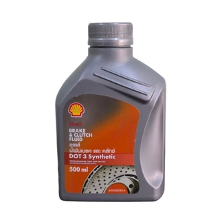 [แท้ 100%] น้ำมันเบรก Shell DOT 3 Synthetic (500ml) เชลล์ น้ำมันเบรกและคลัทช์สังเคราะห์ ทนความร้อนสูง เบรกมั่นใจ