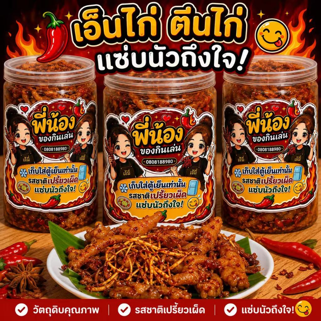 ราชูตีนไก่ เอ็นไก่ แซ่บนัวถึงใจ
