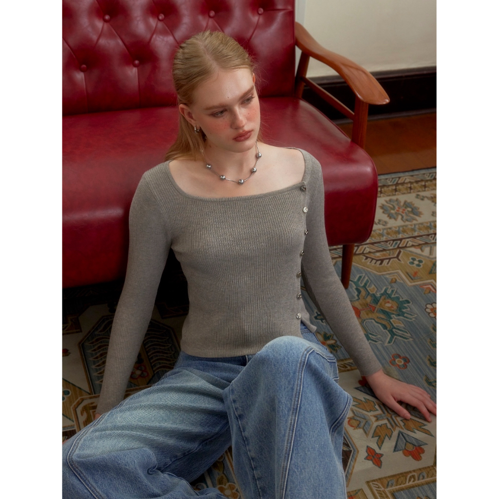 nichii - Rami knitted เสื้อไหมพรมแขนยาว