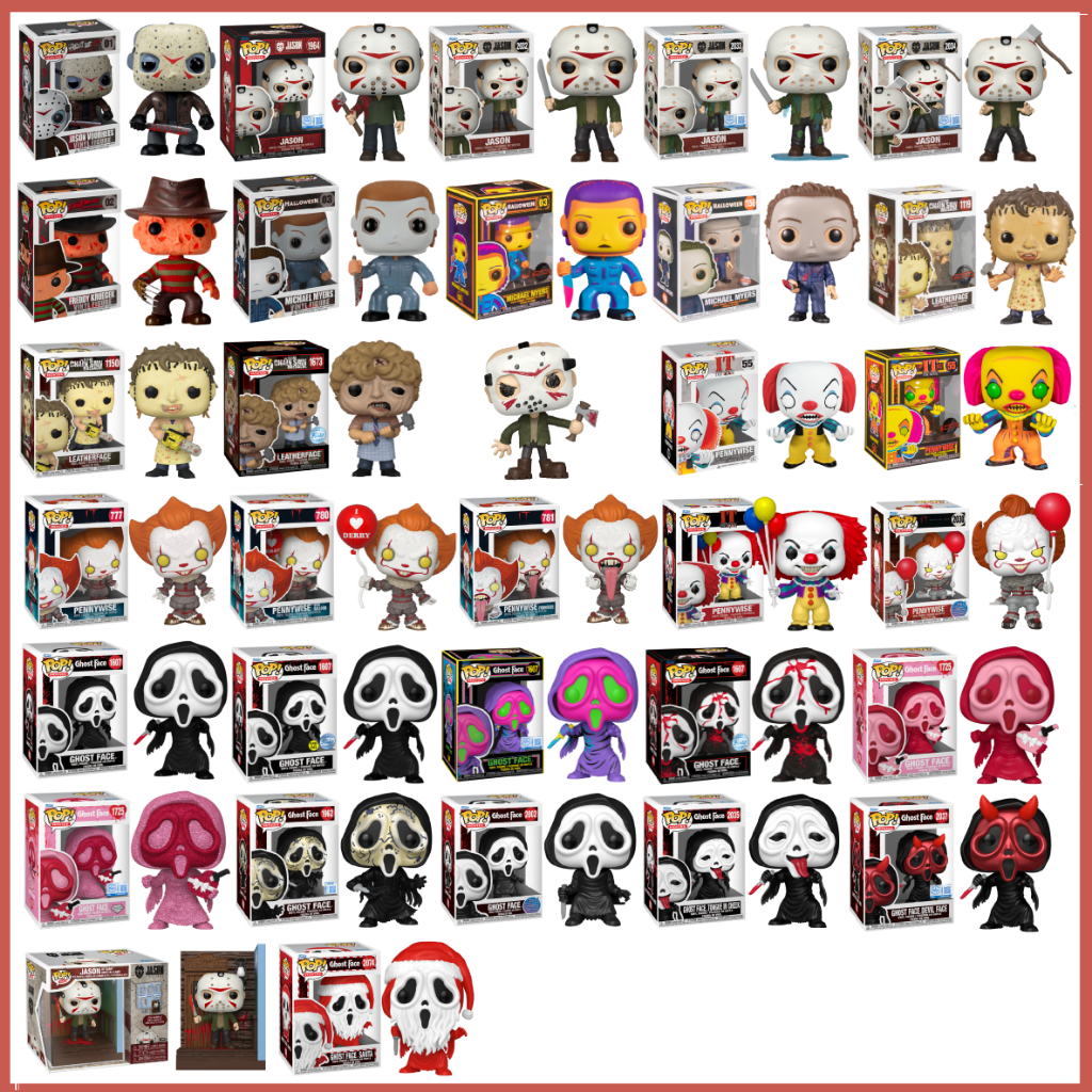 {PRE-ORDER} Funko Pop! MOVIES : Horror, Halloween, Chainsaw, Friday13th, Freddy, IT Pennywise, Jason