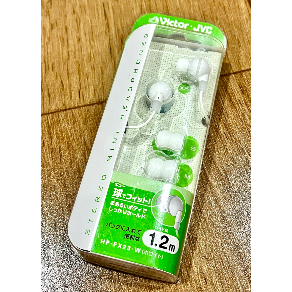หูฟัง Victor JVC HP-FX23-W In-ear สีขาว ทรงกลมกระชับหู ไดรเวอร์ 11mm จุก 3ไซส์ ของแท้ นำเข้าจากญี่ปุ