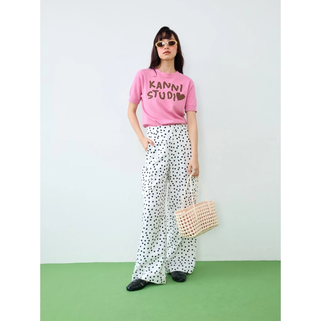 KANNI - LOLLIPOP TOP เสื้อแขนสั้นผ้า KNIT
