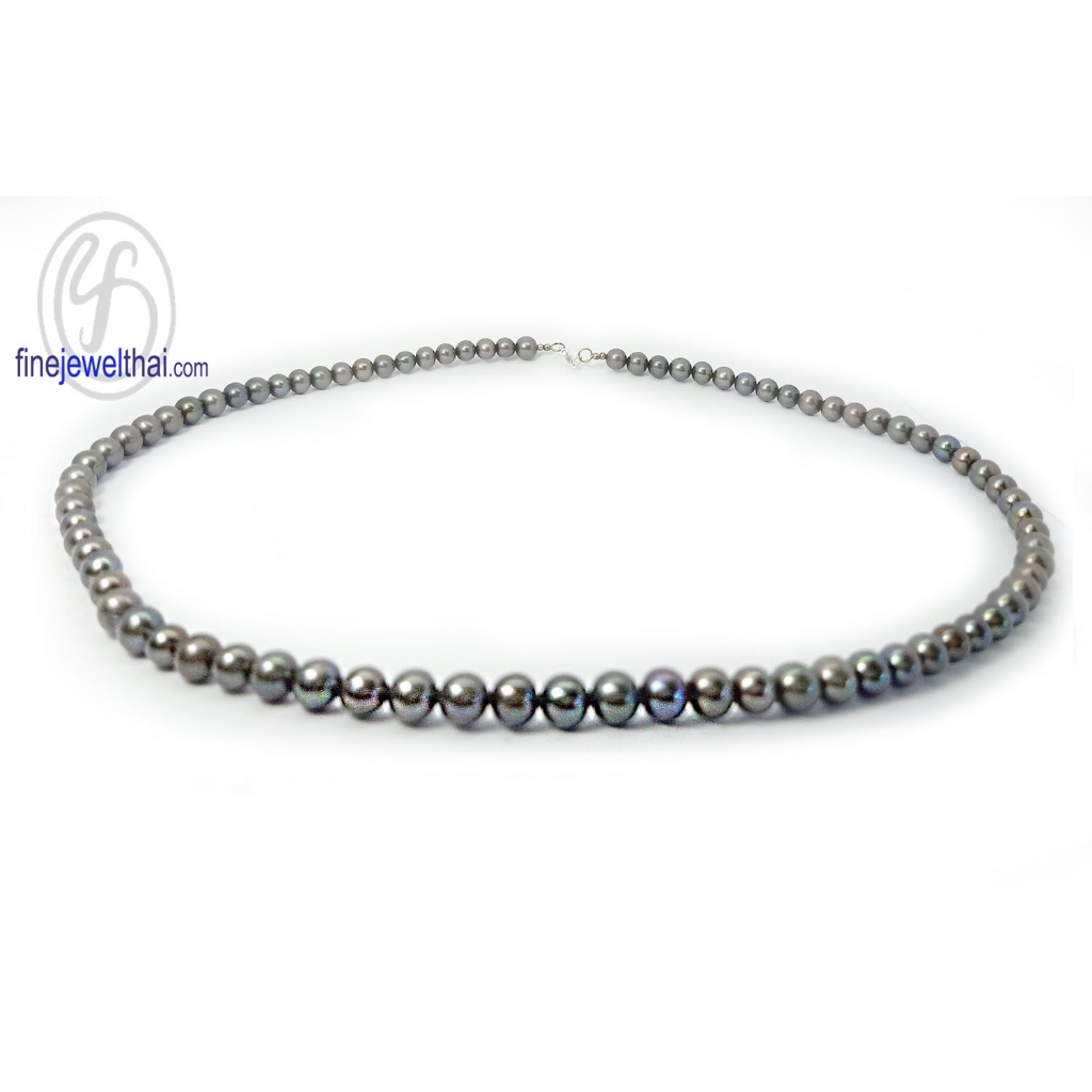 Finejewelthai สร้อยมุก-สร้อยคอมุก-สร้อยเงิน-LN600-3