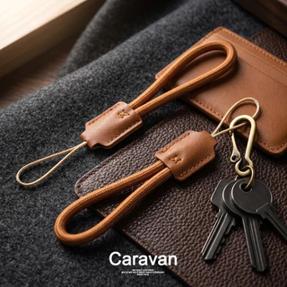 15#Caravan Crew Phone lanyard สายคล้อง วัสดุหนัง แข็งแรง ทนทาน