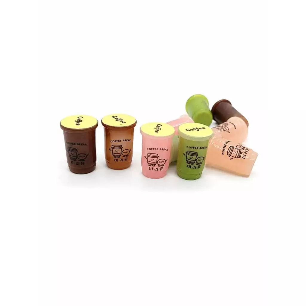 J381 แก้วชานมของเล่นจิ๋ว ดีไอวาย งานตกแต่ง 10 ชิ้น