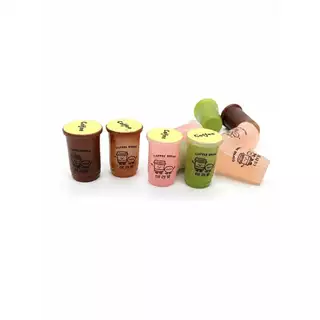 J381 แก้วชานมของเล่นจิ๋ว ดีไอวาย งานตกแต่ง 10 ชิ้น