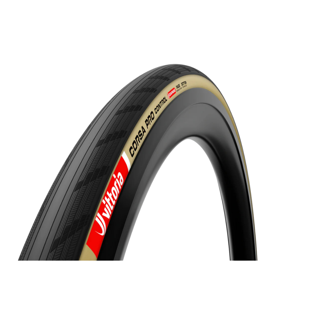 ยางนอกจักรยานเสือหมอบ VITTORIA CORSA PRO CONTROL 700x26c 700x28c 700x30c ขอบแก้มยาง Cotton Tan