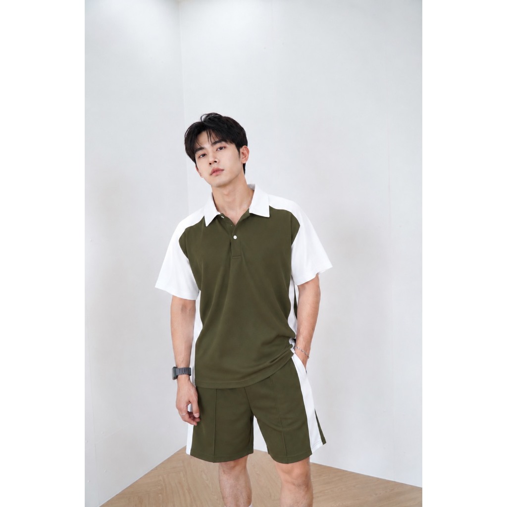 AMTAR Polo Set ชุดเซ็ทเสื้อคอปก+กางเกง เสื้อโปโล แบบทูโทน Women ผู้หญิง