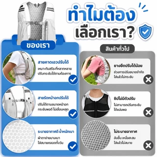 เสื้อกั๊กวิ่งกันน้ำ ไนลอนน้ำหนักเบา สะท้อนแสง พร้อมช่องใส่ขวดน้ำและโทรศัพท์
