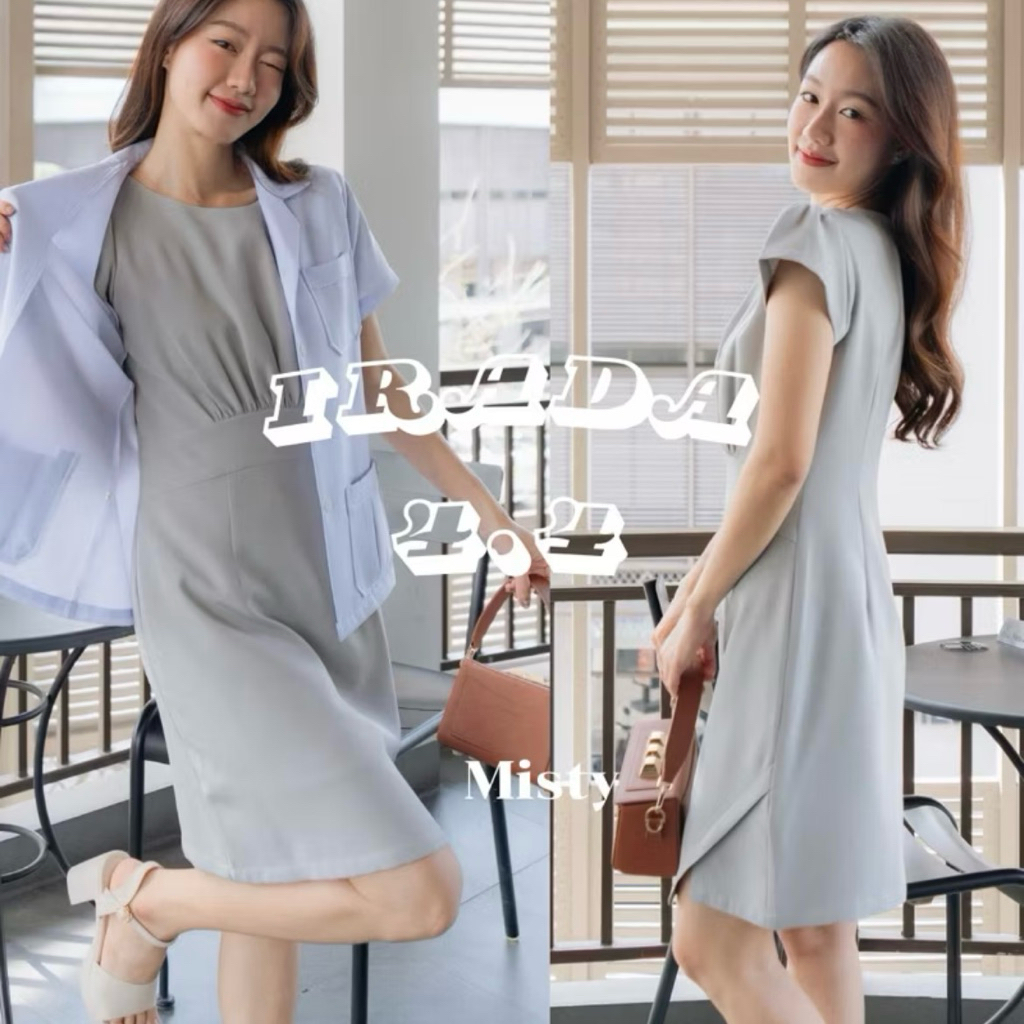 เดรส med daily dress mdd ไม่มีตำหนิ size L