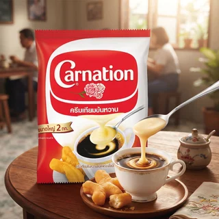 [สินค้าส่งด่วน] คาร์เนชั่นครีมเทียมข้นหวานชนิดถุง 2กก. CARNATION SBC POUCH 2 KG.