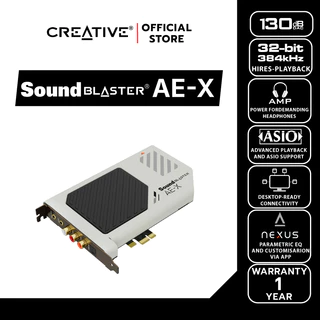 CREATIVE SOUND BLASTER INTERNAL AE-X การ์ดเสียง PCIe ความละเอียดสูง (Hi-Res) พร้อมภาคขยายหูฟังแบบ Discrete
