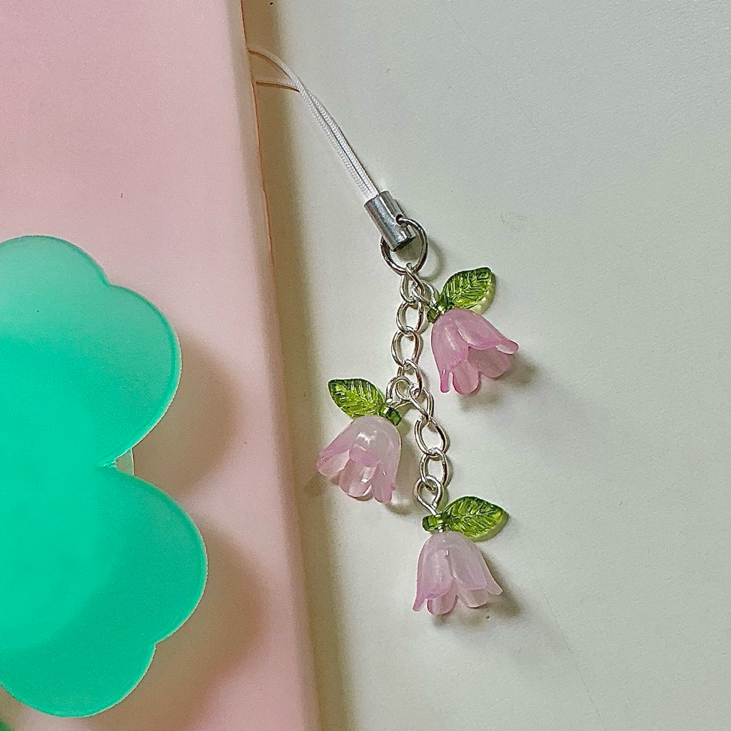 พวงกุญแจดอกไม้ สายคล้องโทรศัพท์ 🌸