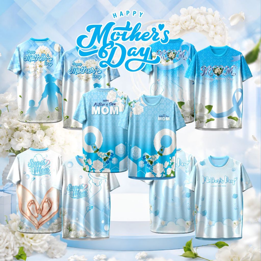 เสื้อยืด คอกลม ลาย วันแม่ Mother's Day