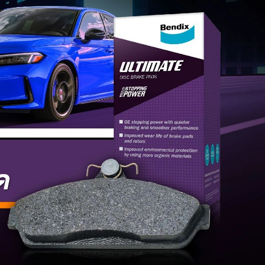 Bendix รุ่น Ultimate ผ้าเบรคหน้า สำหรับ Mitsubishi Evolution 5-10