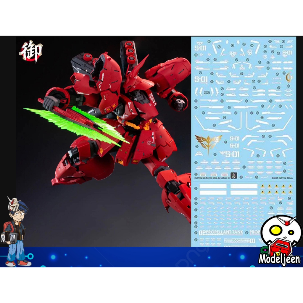 Water Decal 265 1/100 Sazabi Up Scale RG ยี่ห้อ Ghost Decal