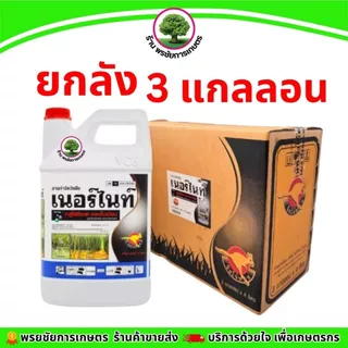 เนอร์ไนท์ขนาด4 ลิตรแกลลอน สีขาว (ยกลัง แพ็คเก็จใหม่) 3 แกลลอน กลูโฟซิเนตแอมโมเนียม15% ตราจิงโจ้ทอง