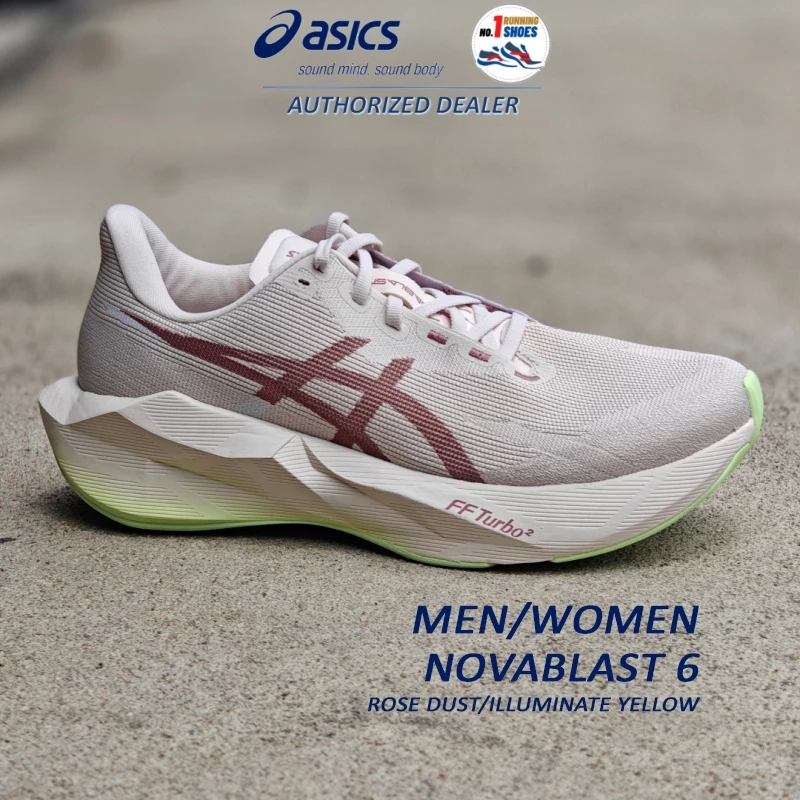 [✨FF TURBO2] Asics รุ่น Novablast 6 1011C243-700 สี Rose dust/ illuminate yellow ของเเท้ 100%