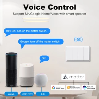 Tuya Matter WiFi Smart Switch รุ่น MH ต่อ/ไม่ต่อ N เปิดปิด ตั้งเวลา รองรับ HomeKit, Google Home