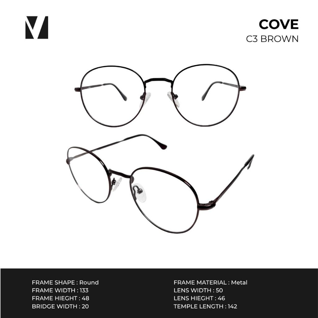 vanta. إطار نظارة معدني دائري COVE — صورة 3